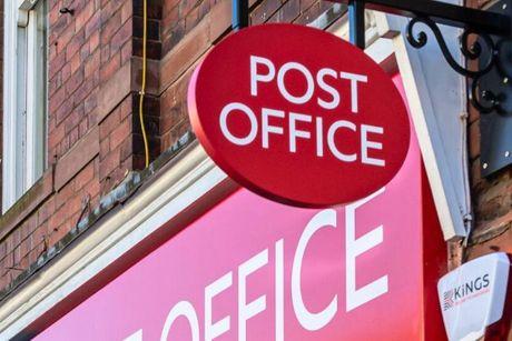 An image of Post Office sign for a Post office classic credit card.